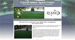 Desktop Screenshot of carrollcountyindoorsportscenter.com